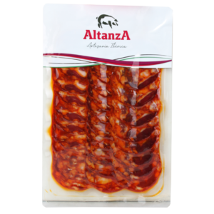 Chorizo de Bellota Charcuterie, gesneden en vacuüm verpakt