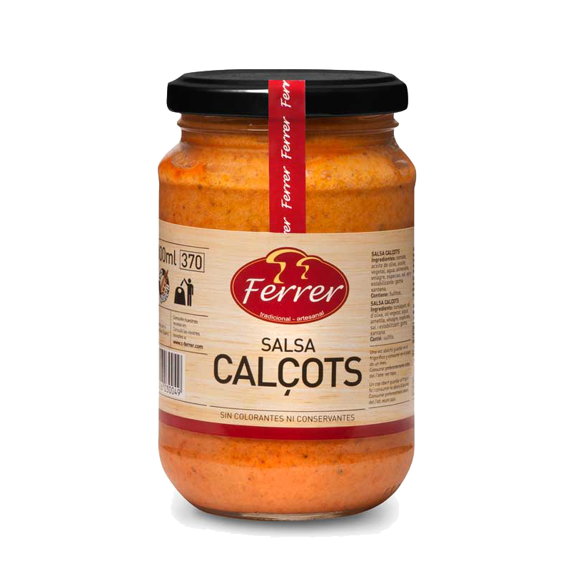 Catalaanse Calçots saus Ferrer in een glazen pot van 320 gram