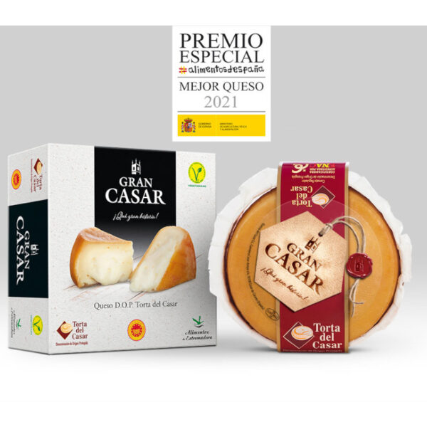 Verpakking torta del Casar Gran Casar Premio Mejor Queso Alimentos d'España