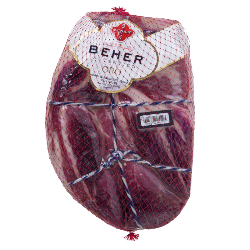 Centro paleta de bellota Beher Oro met zwart etiket_Alegre Import.nl