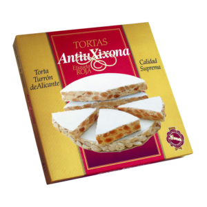 Torta Duro Spaanse nougat Antiu Xixona met IGP Alicante