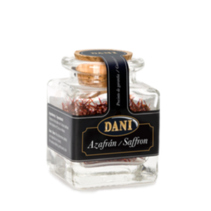 1 gram saffraan draadjes in glazen luxe glazen stolppotje_in Nederland te koop bij Alegre Import.nl