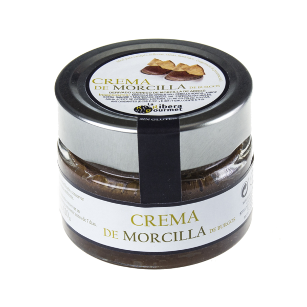 Crema Morcilla de Burgos in een glazen potje smeerbare Spaanse bloedworst uit Castilla y León_Alegre Import