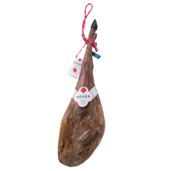 Jamón Ibérico de Campo Beher Roja met groen label_Alegre Import.nl