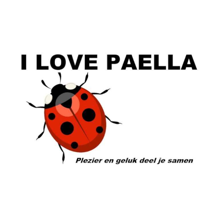 Logo I love Paella vierkant
