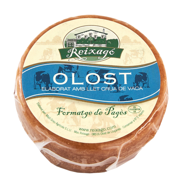 Formatge de Pagès Olost Reixagó | kaas van rauwe koeienmelk ingewreven met Ratafia