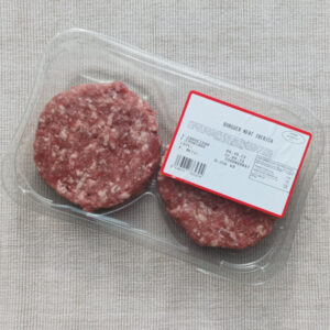 Ibérico hamburger per 2 stuks luchtdicht verpakt