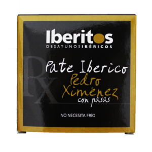 Klein kuipje in kartonnen verpakking | Ibérico paté met Pedro Ximenez