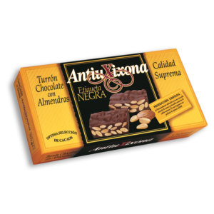 Turrón Choco Almendra | Spaanse nougat van chocola en hele amandelen
