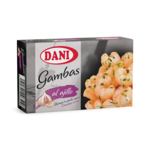 Gambas al ajillo conservas Dani | ingeblikte garnalen in knoflooksaus