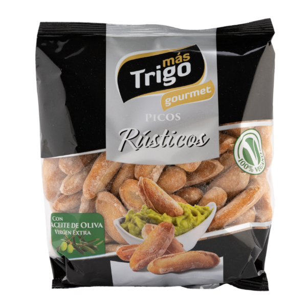 Picos Rusticos Mas Trigo | ambachtelijke Spaanse Vegan mini broodstengels